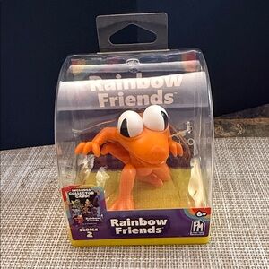 Rainbow Friends Orange Frog Figure - Rainbow Friends Series 2